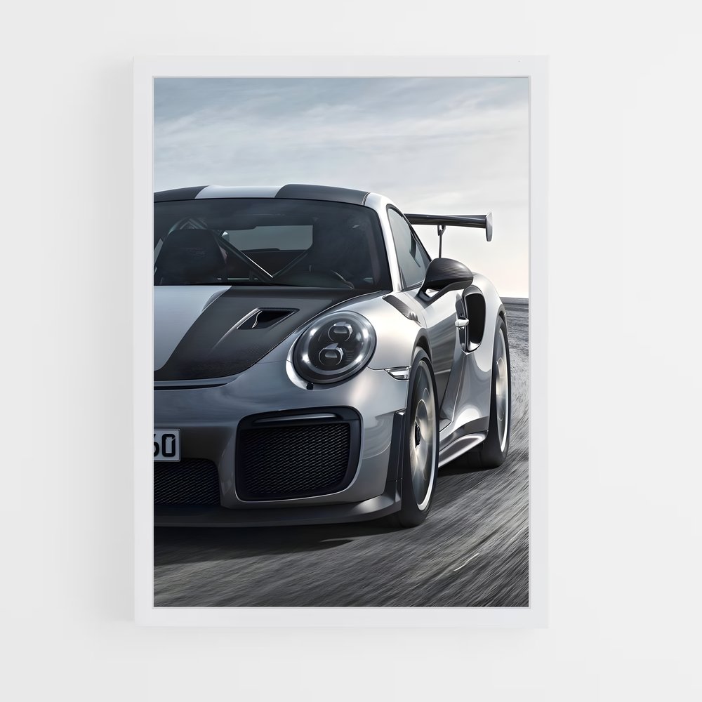 Poster Piste d'Adrénaline – affiche Porsche (vue 3)